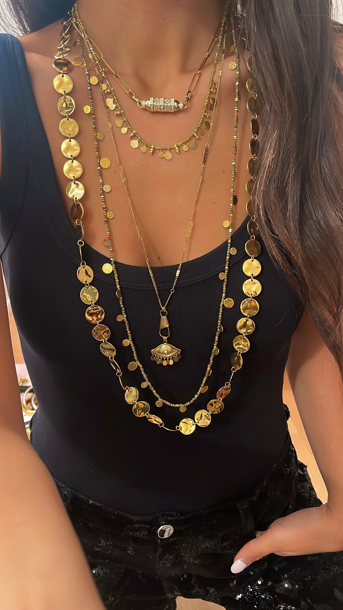Sasha Riddle Colliers Composition de 5 colliers : Collier Ariana,Sasha,Karmen,Ava & Arielle ...