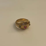 Bague plaqué or Laura