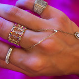 Bague plaqué or Nina