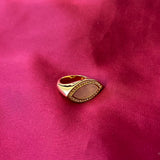 Bague plaqué or Manon