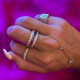 Bague plaqué or Anna