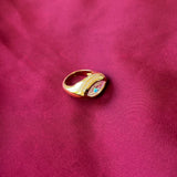 Bague plaqué or Camille